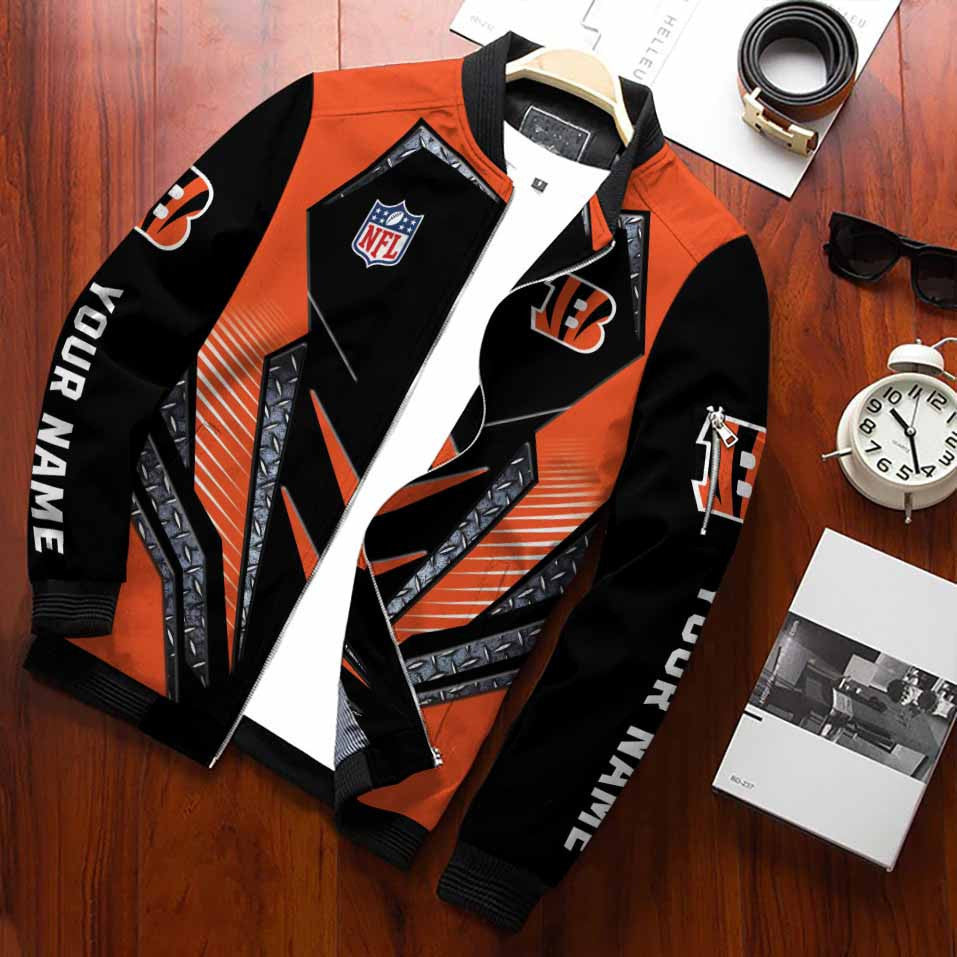 Cincinnati Bengals Personalized Bomber Jacket BG513