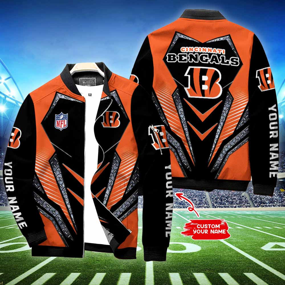 Cincinnati Bengals Personalized Bomber Jacket BG513