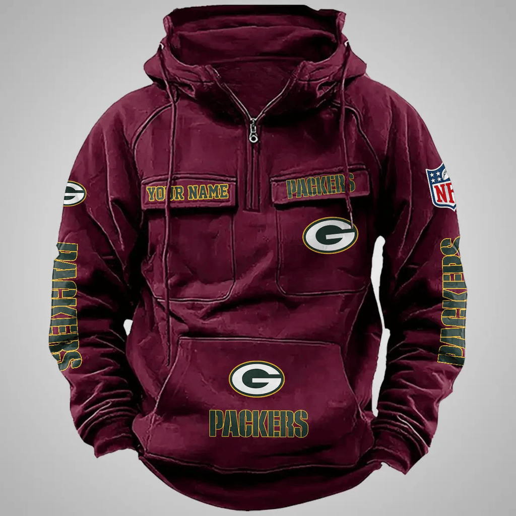 Green Bay Packers Vintage Men Hoodie AZVMHD104