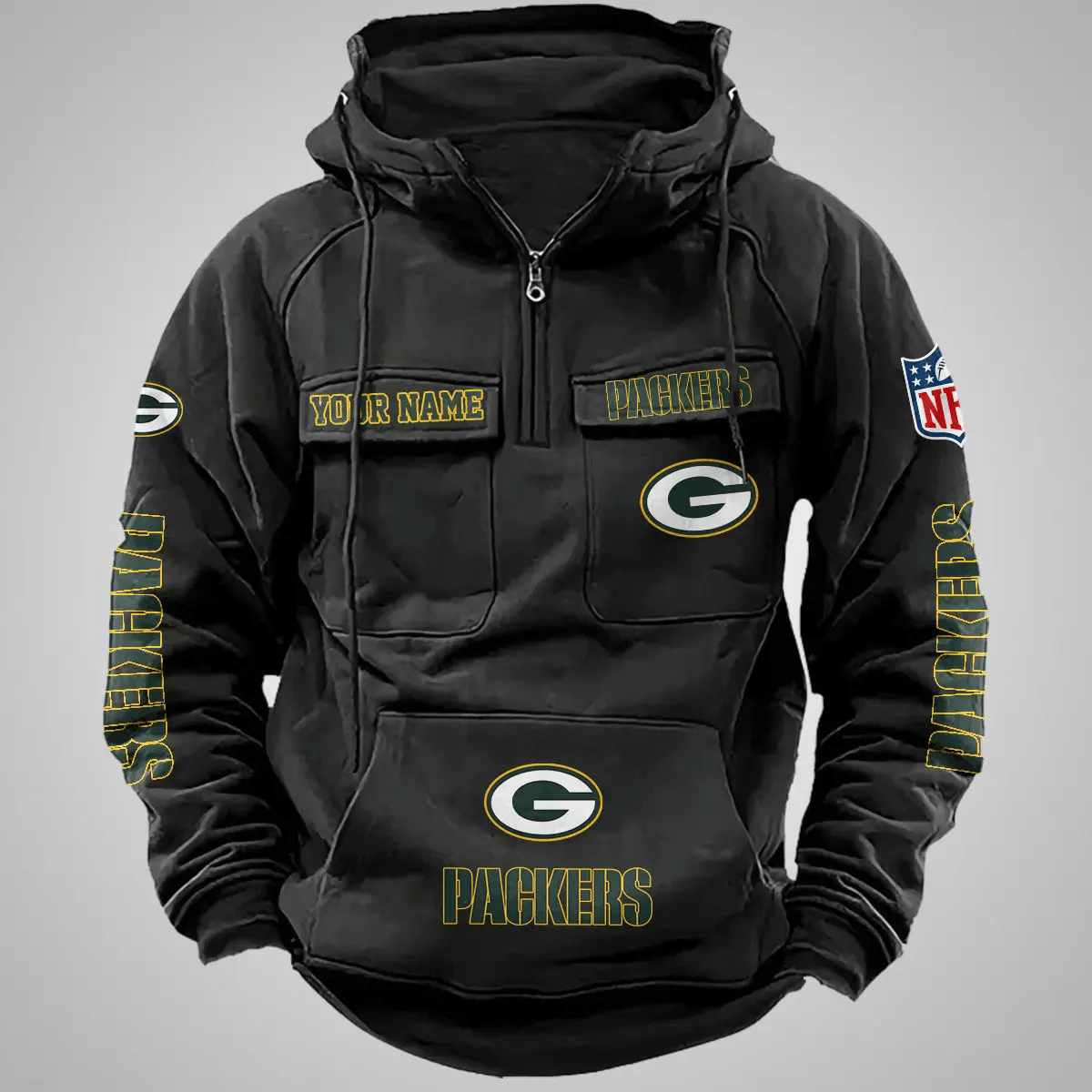 Green Bay Packers Vintage Men Hoodie AZVMHD104