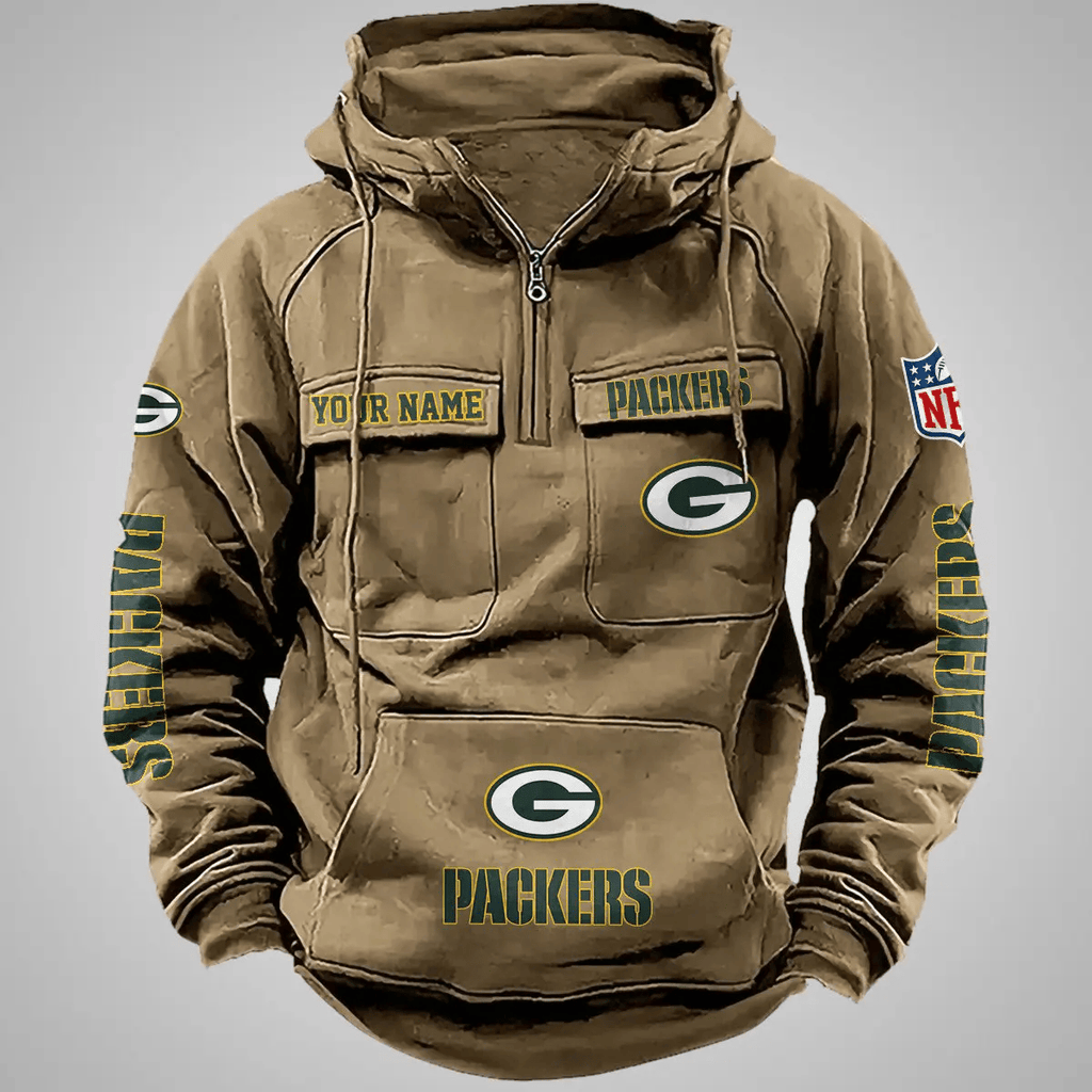Green Bay Packers Vintage Men Hoodie AZVMHD104