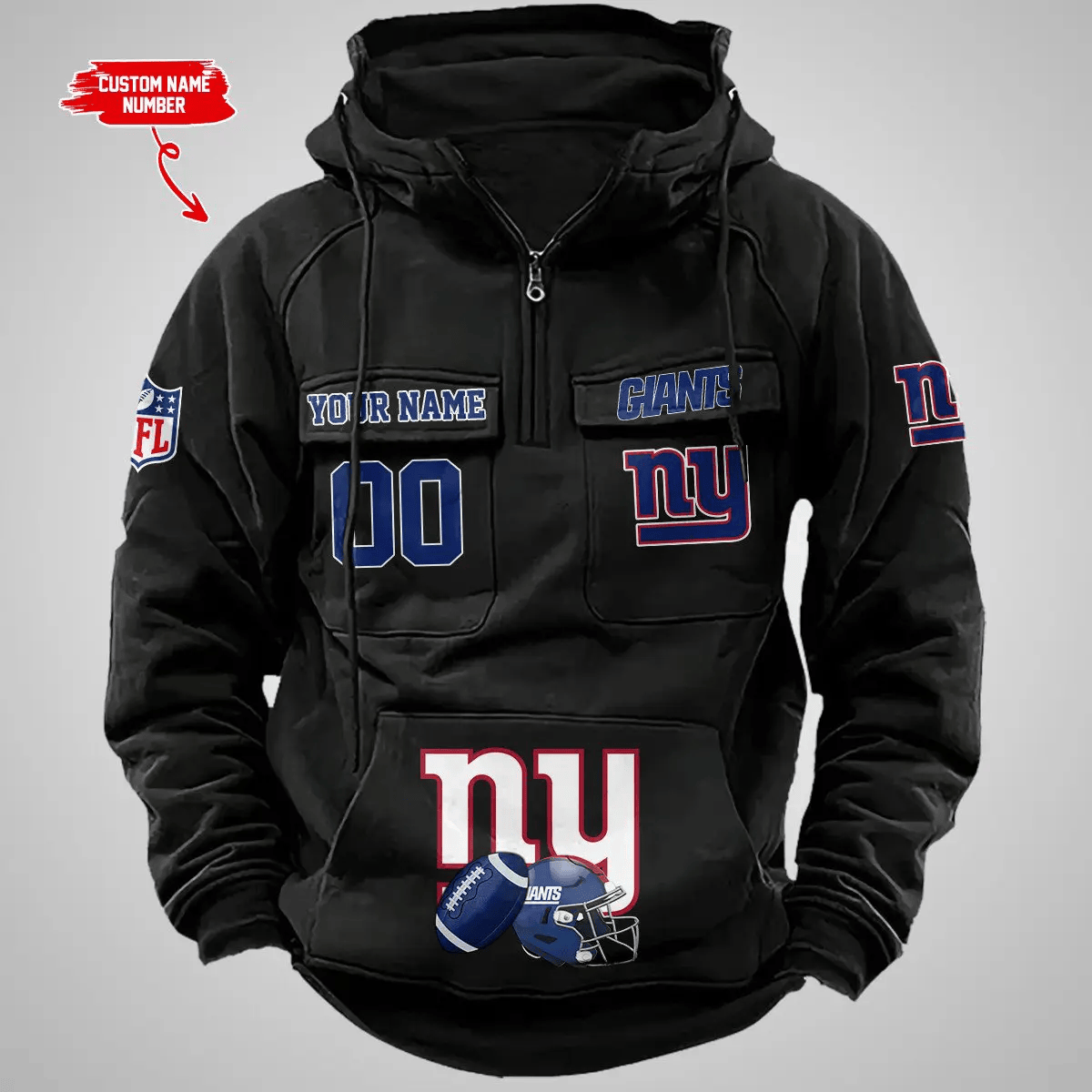 New York Giants Vintage Men Hoodie AZVMHD237