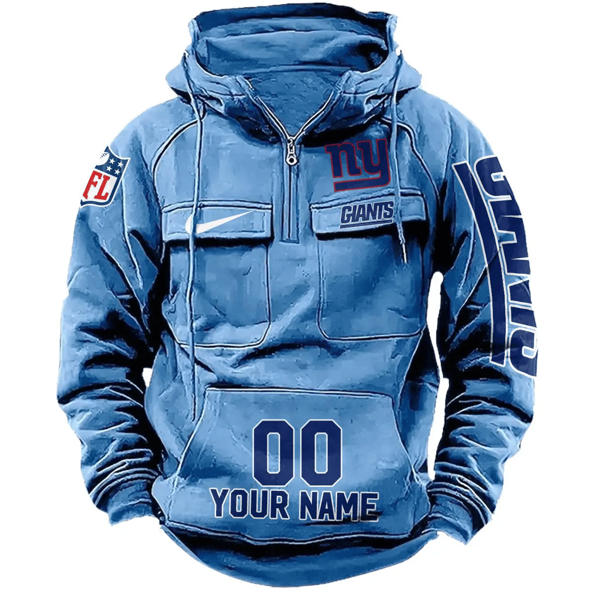 New York Giants Vintage Men Hoodie AZVMHD085