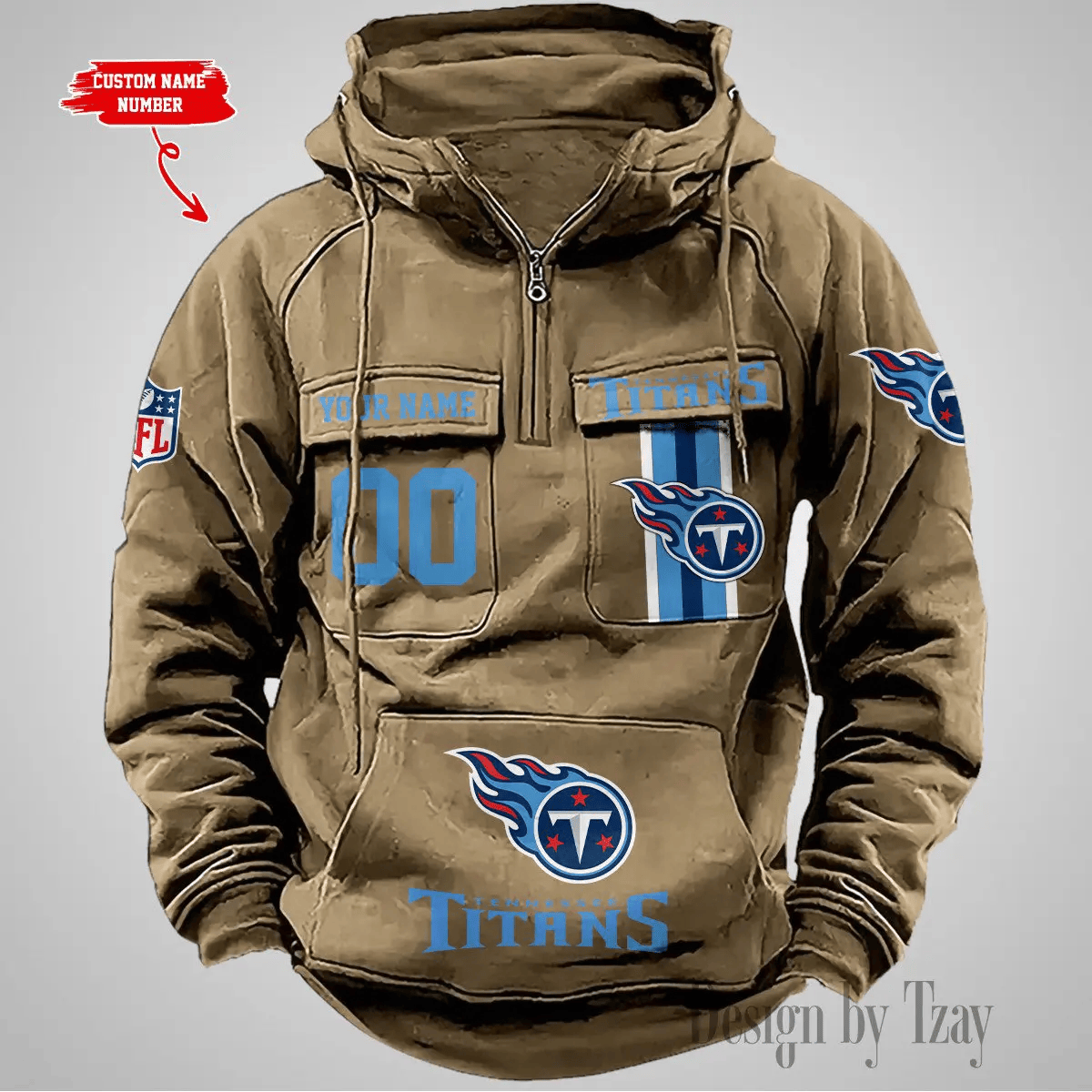 Tennessee Titans Vintage Men Hoodie DV2 AZVMHD442