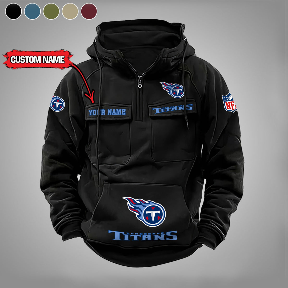 Tennessee Titans Vintage Men Hoodie AZVMHD007