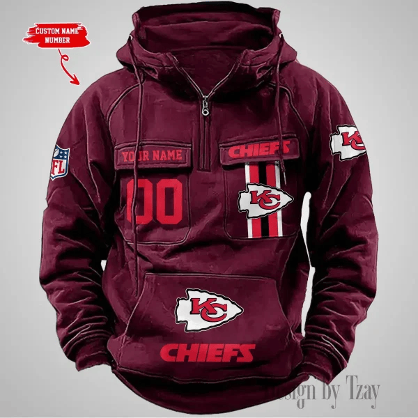 Kansas City Chiefs Vintage Men Hoodie DV2 AZVMHD427