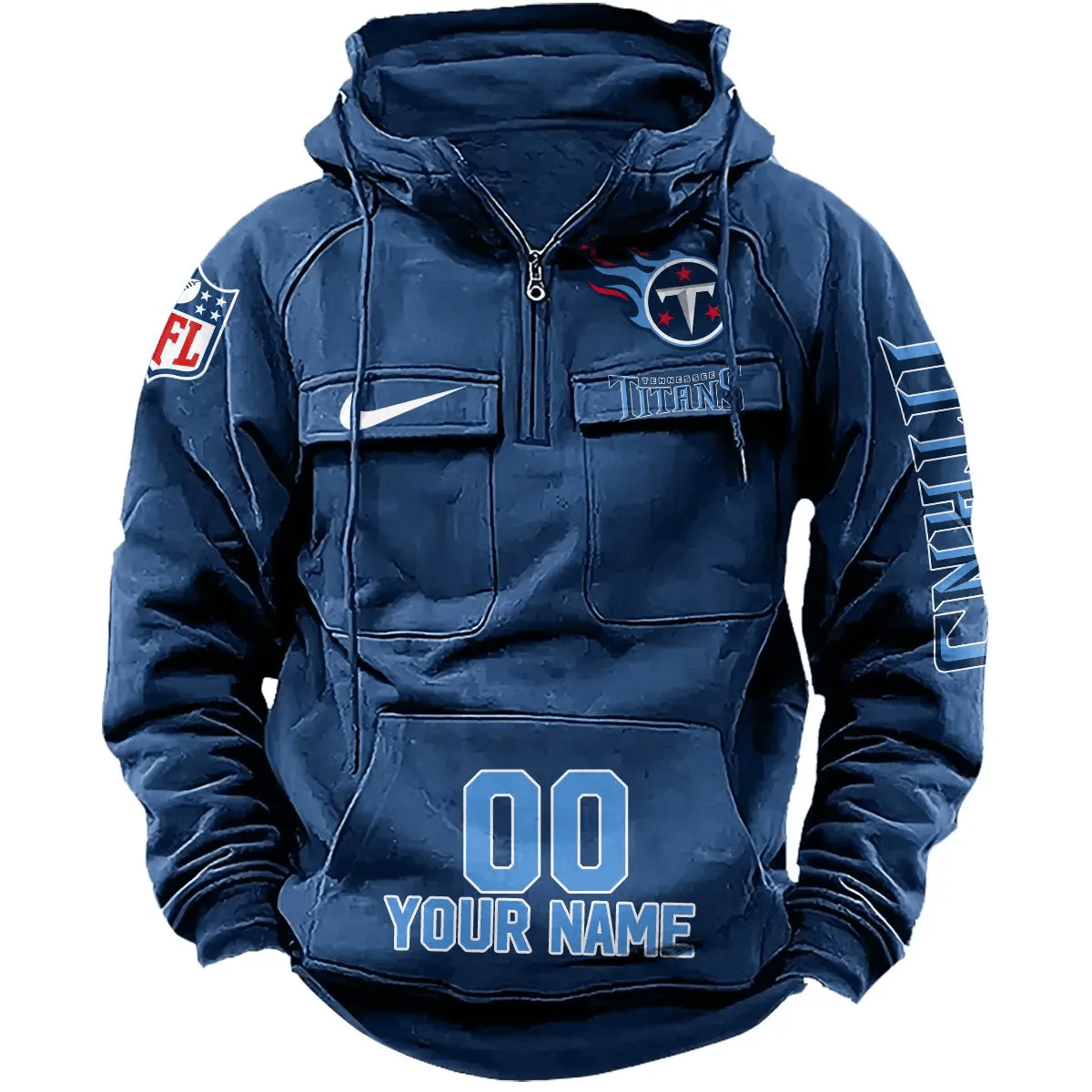 Tennessee Titans Vintage Men Hoodie AZVMHD202