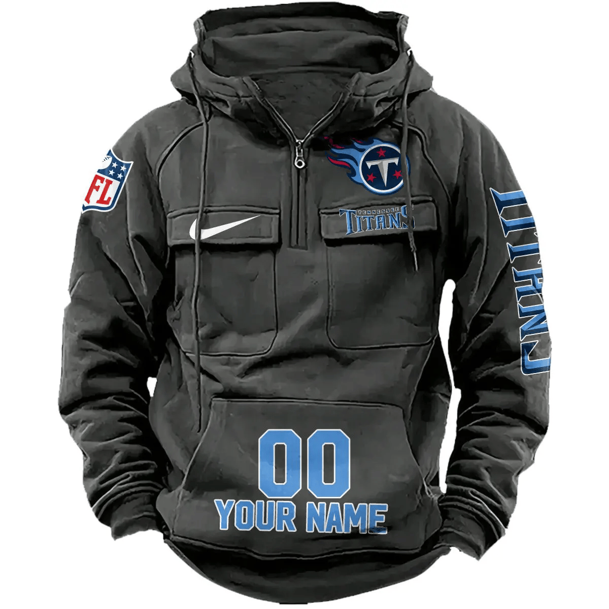 Tennessee Titans Vintage Men Hoodie AZVMHD202