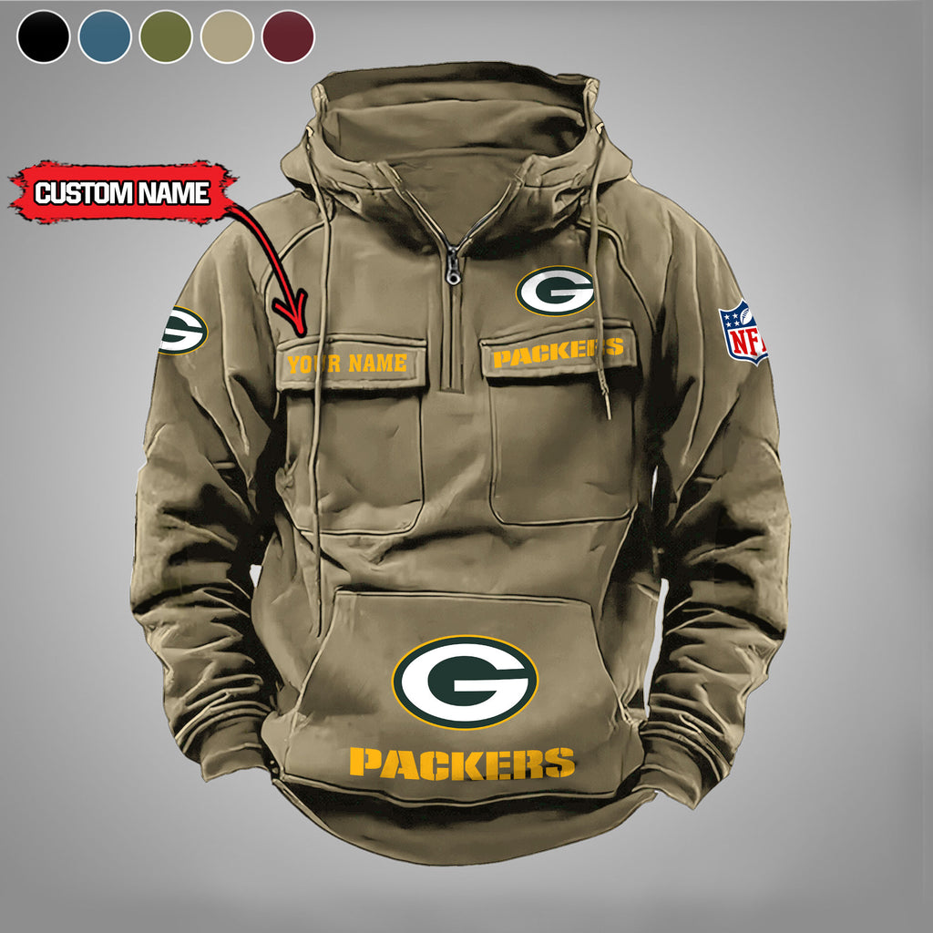 Green Bay Packers Vintage Men Hoodie AZVMHD021
