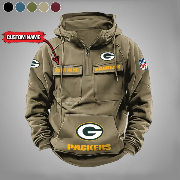 Green Bay Packers Vintage Men Hoodie AZVMHD021