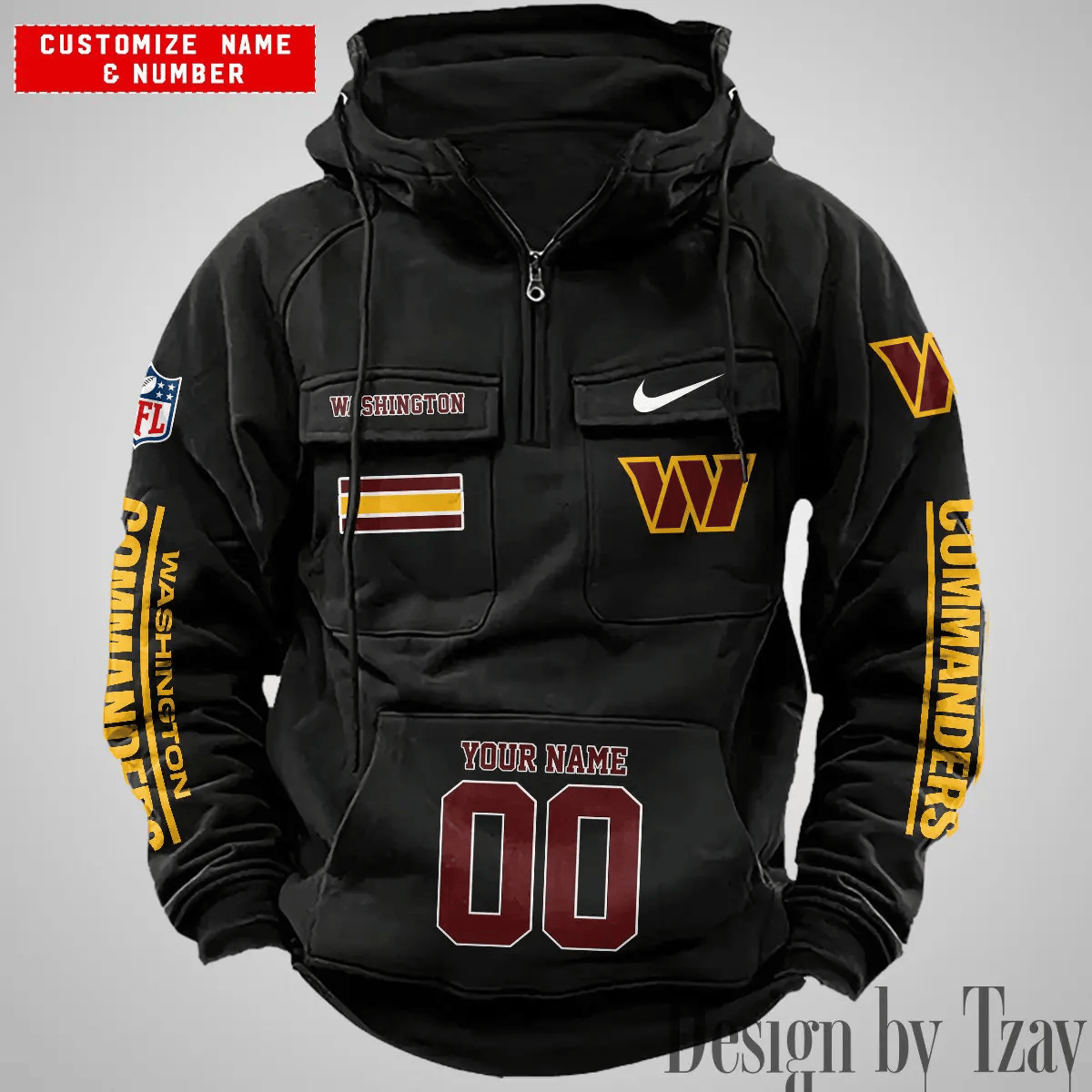 Washington Commanders Vintage Men Hoodie DV2 AZVMHD411