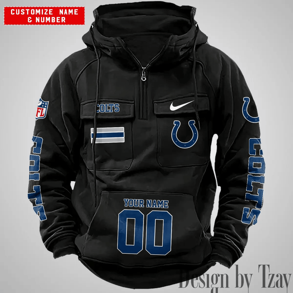 Indianapolis Colts Vintage Men Hoodie DV2 AZVMHD393