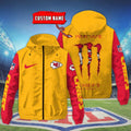 Kansas City Chiefs Custom Windbreaker Outdoor Jacket Sport Fan Gift SPTWJACKET048