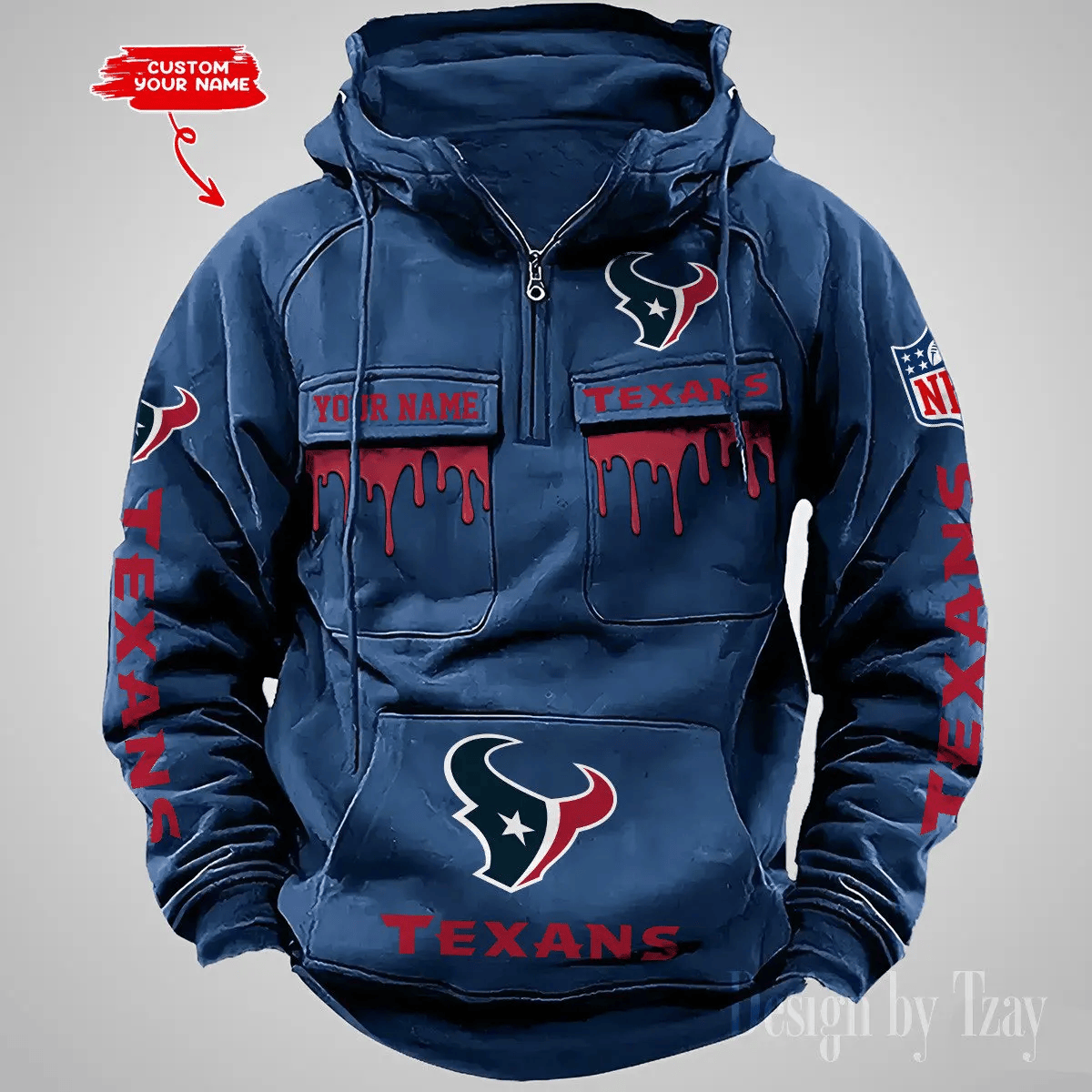 SPTAZVMHD488-Houston Texans Vintage Men Hoodie DV22