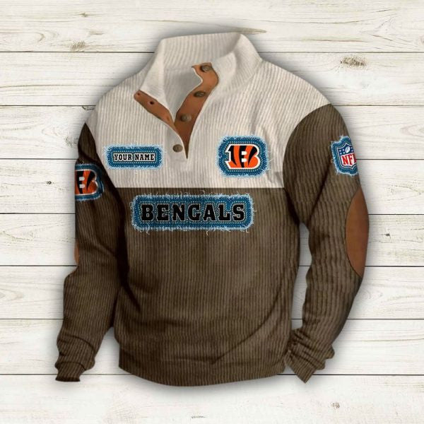 Cincinnati Bengals Premium Personalized Game-Day Pullover S9DBSCH167