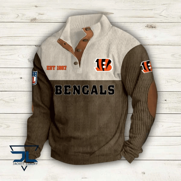 Cincinnati Bengals Premium Personalized Game-Day Pullover S9DBSCH103