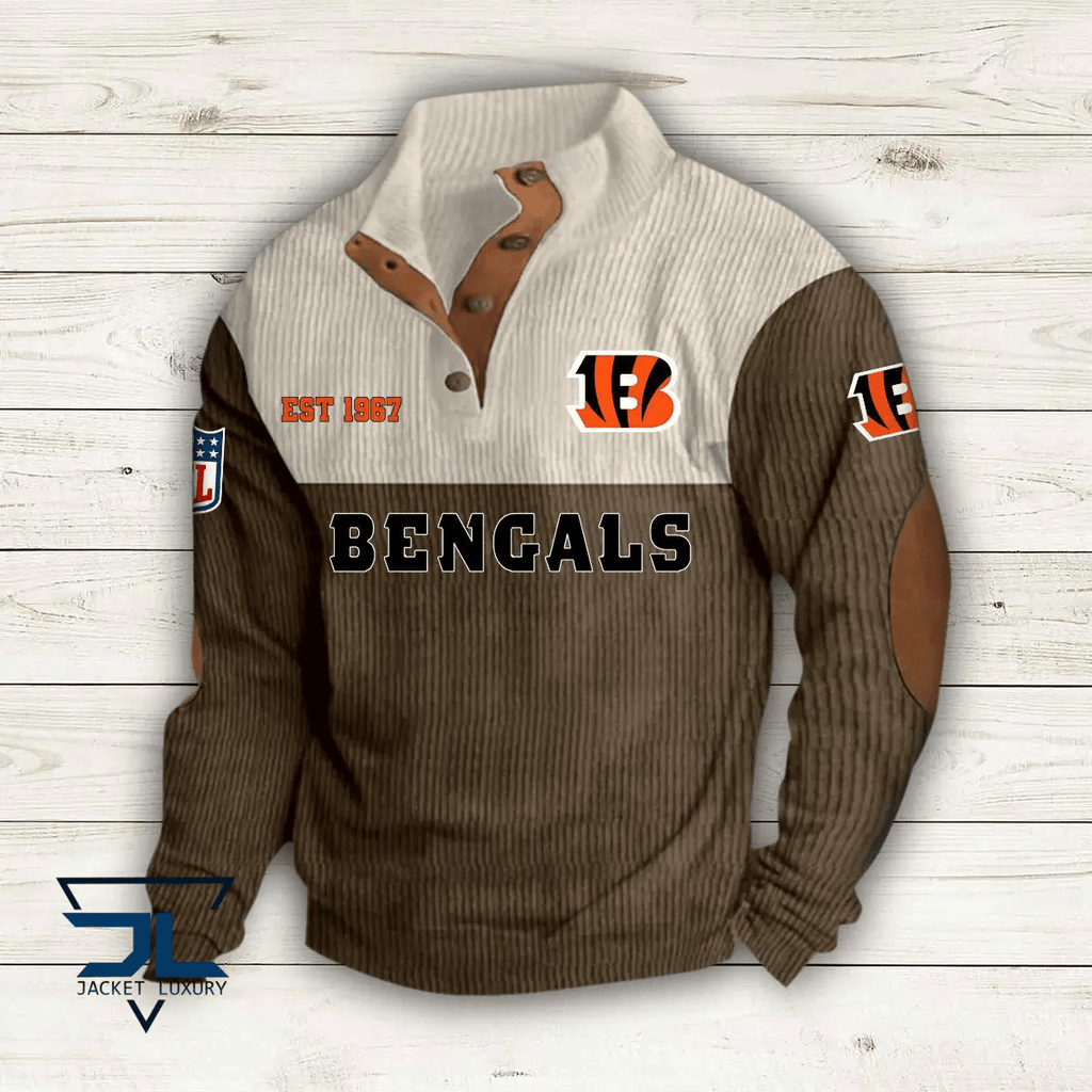 Cincinnati Bengals Premium Personalized Game-Day Pullover S9DBSCH103