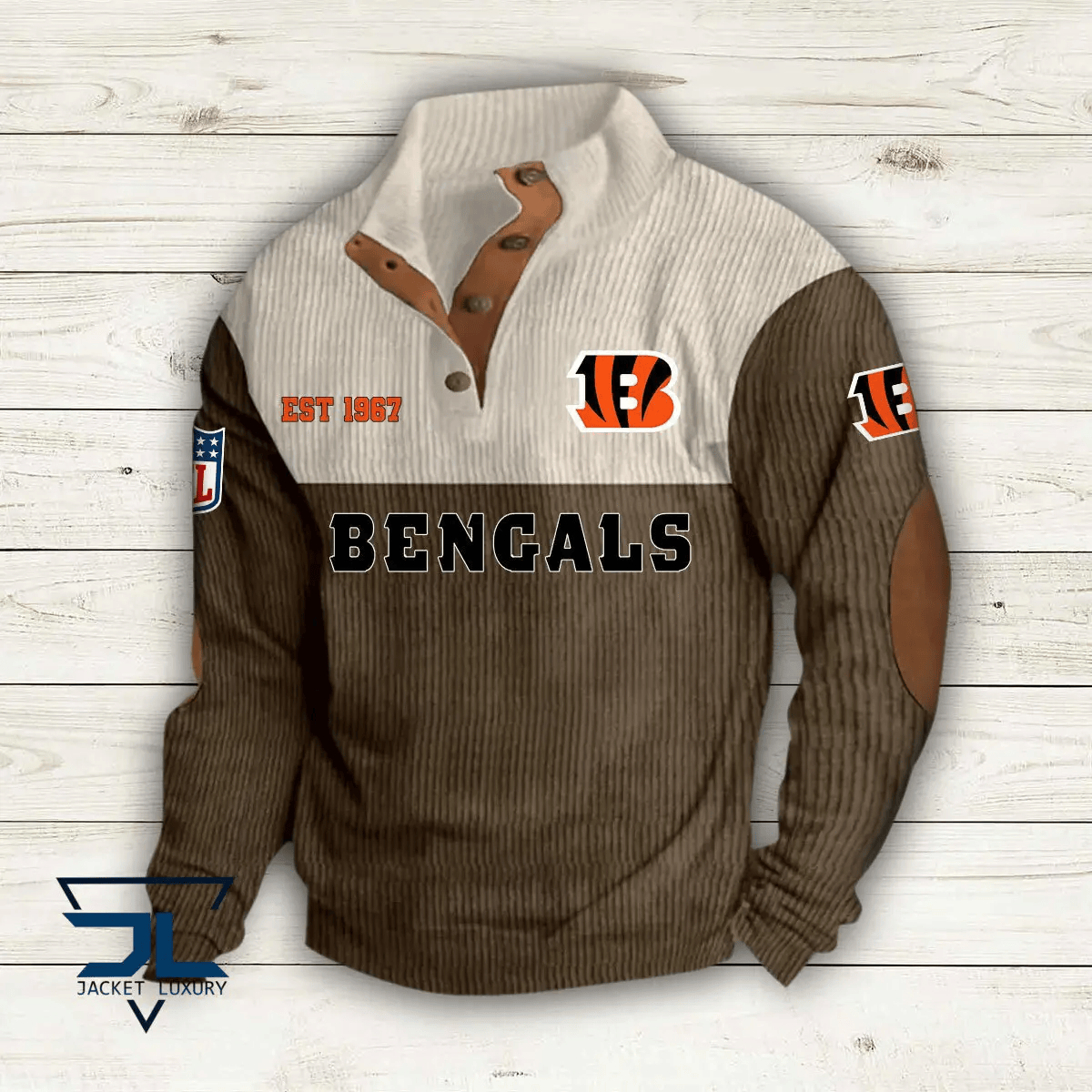 Cincinnati Bengals Premium Personalized Game-Day Pullover S9DBSCH103