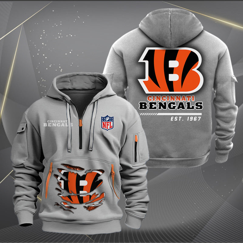 Cincinnati Bengals Heavy Hoodie AZHEAVYHD041