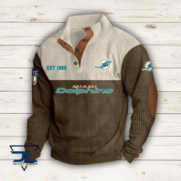 Miami Dolphins Premium Personalized Game-Day Pullover S9DBSCH116