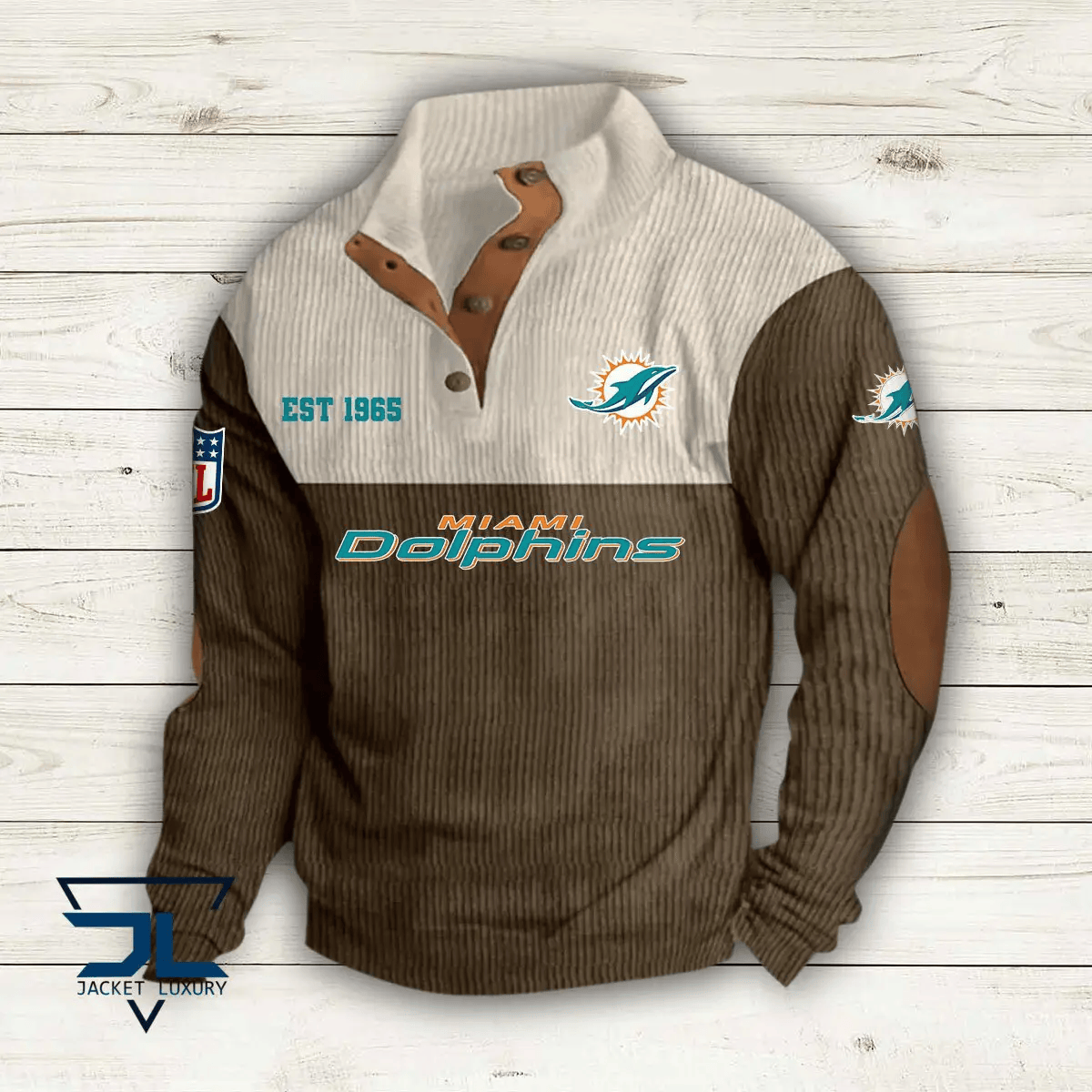 Miami Dolphins Premium Personalized Game-Day Pullover S9DBSCH116
