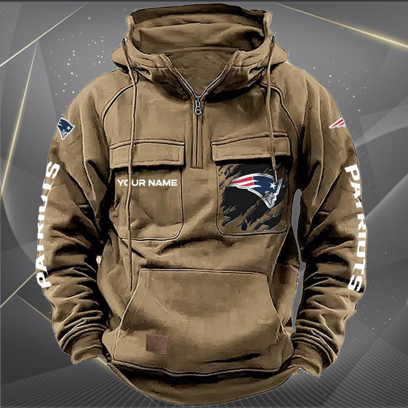 New England Patriots Vintage Men Hoodies DV5 AZVMHD053