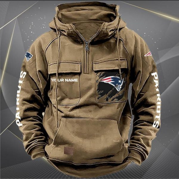 New England Patriots Vintage Men Hoodies DV5 AZVMHD053