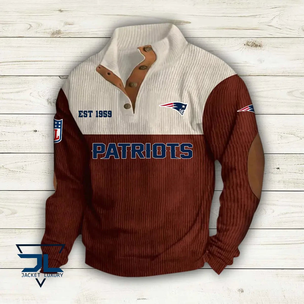 New England Patriots Premium Personalized Game-Day Pullover S9DBSCH118