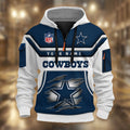 Dallas Cowboys DMHT2366 3D Half-zip Hoodie
