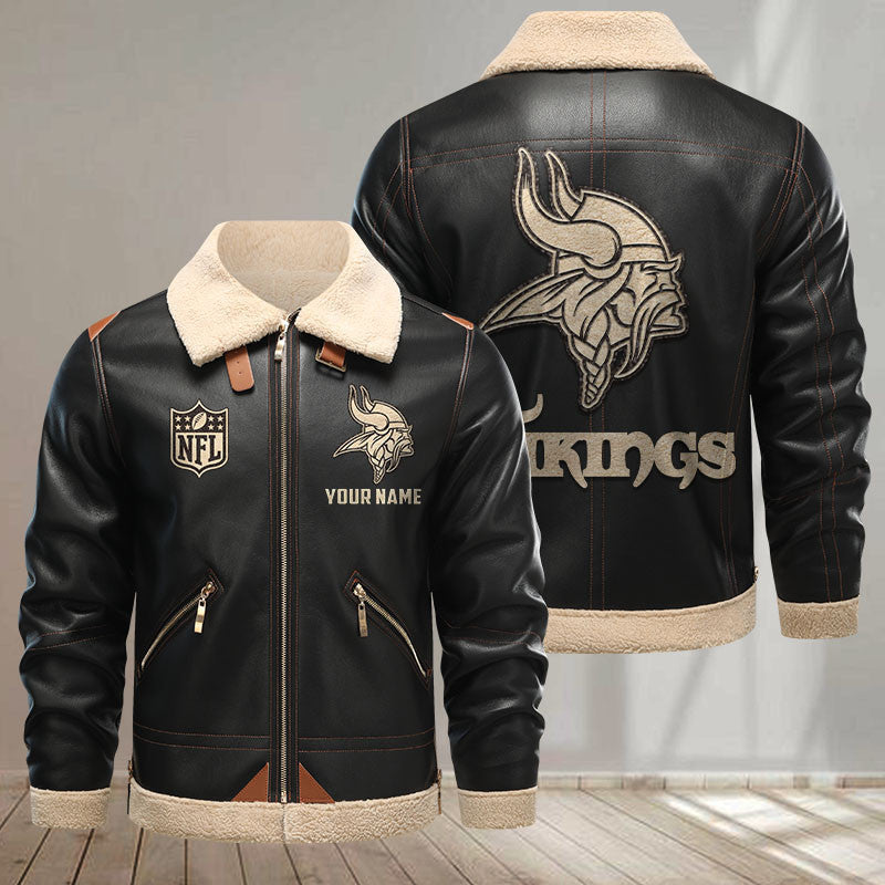 Minnesota Vikings DMLK0410 Leather Jacket