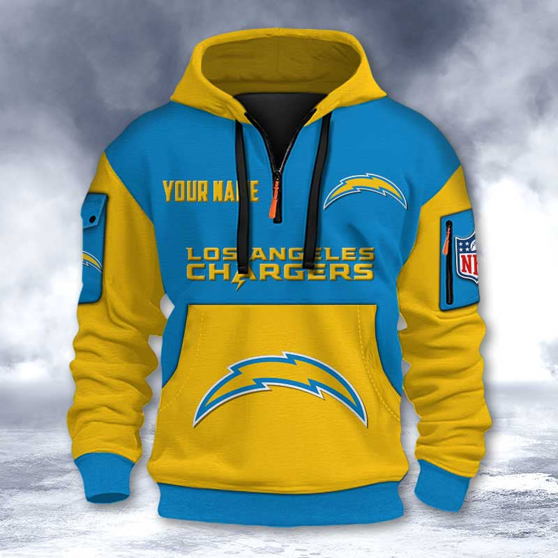 Los Angeles Chargers DMHT2735 3D Half-zip Hoodie