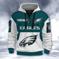 Philadelphia Eagles DMHT2743 3D Half-zip Hoodie