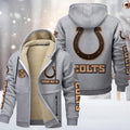 Indianapolis Colts DMTZ0851 Premium Sherpa-Lined Winter Hoodie – Personalized Edition