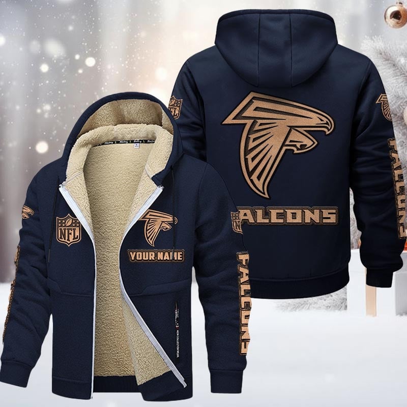 Atlanta Falcons DMTZ0839 Premium Sherpa-Lined Winter Hoodie – Personalized Edition
