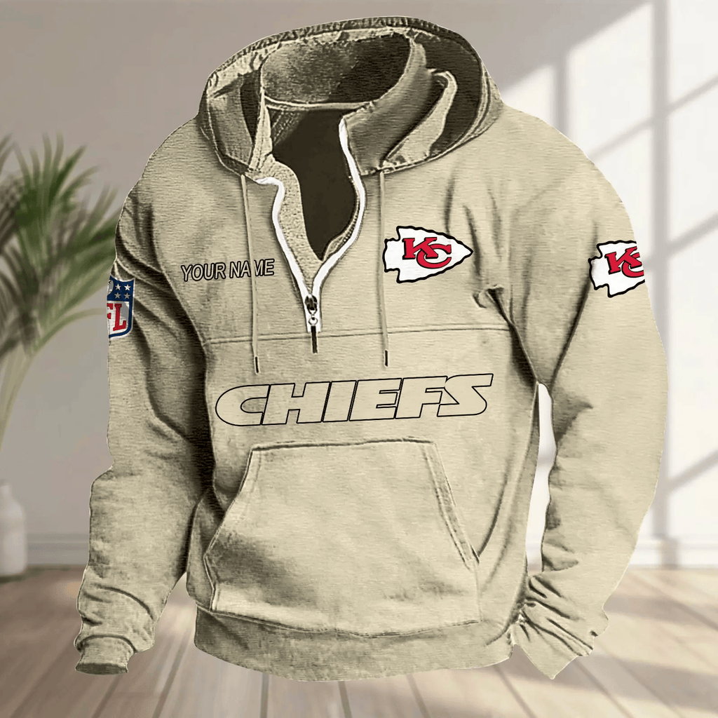 Kansas City Chiefs Half-zip Hoodie SPTHZHC016
