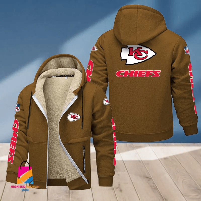 Kansas City Chiefs Multicolor Premium Thick Zip-Up Hoodie ANZTZH016