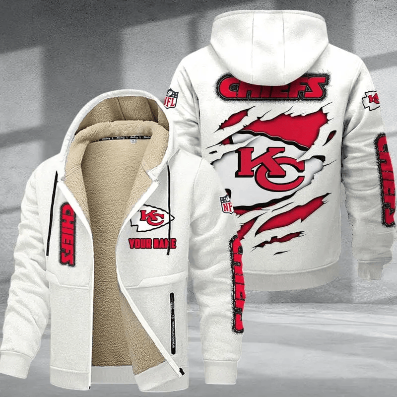 Kansas City Chiefs DMTZ0369 Premium Thick Zip-Up Hoodie