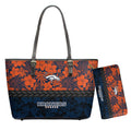 Denver Broncos Hawaii Flower Pattern Limited Edition Tote Bag and Wallet NLA020007