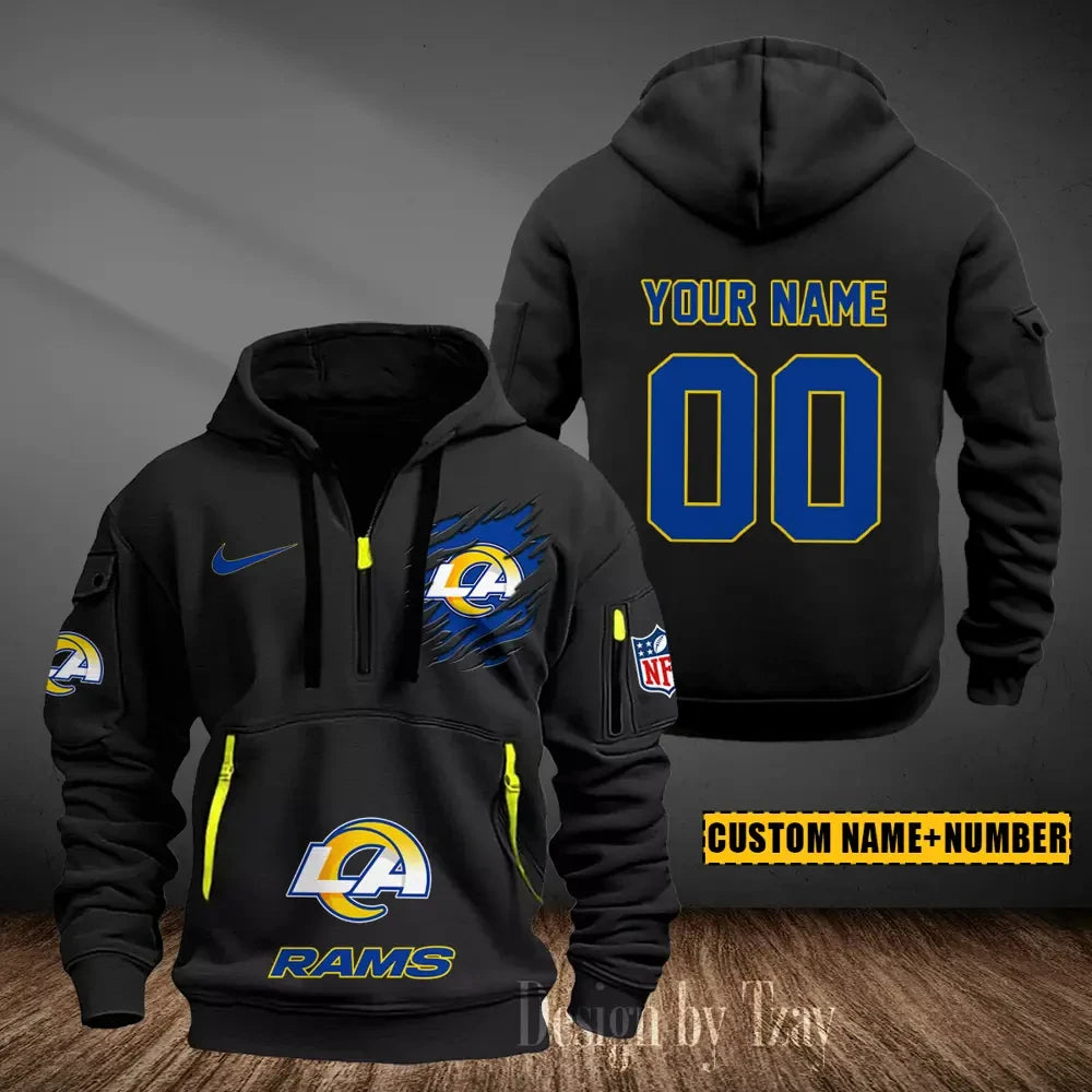 Los Angeles Rams Heavy Fleece Pullover Hoodie AZHEAVYHD440