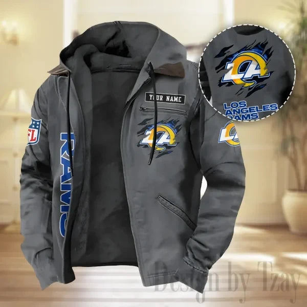 Los Angeles Rams Men Classic Badge Winter Jacket SPTPJH212