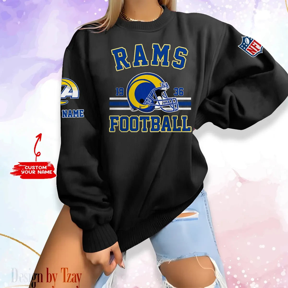 Los Angeles Rams Personalized Fashion Design New Woolen Sweater BGSWT235