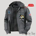 Los Angeles Rams Men's Casual Padded Jacket Hooded Trending 2026 SPTPJH148