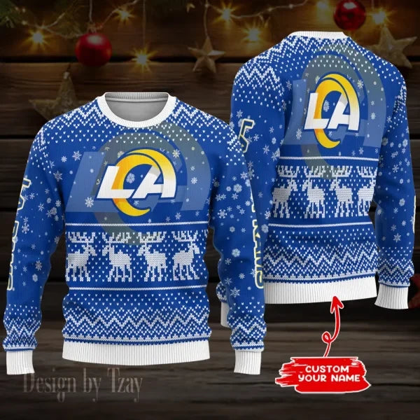 Los Angeles Rams NFL Ugly Christmas Woolen Sweaters BGSWT1108