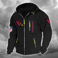Arizona Cardinals DMCD0652 Hooded Cardigan Jacket