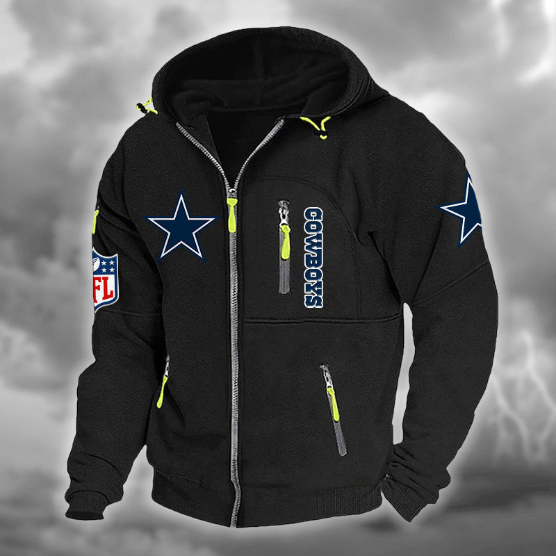 Dallas Cowboys DMCD0660 Hooded Cardigan Jacket