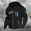 Detroit Lions DMCD0662 Hooded Cardigan Jacket
