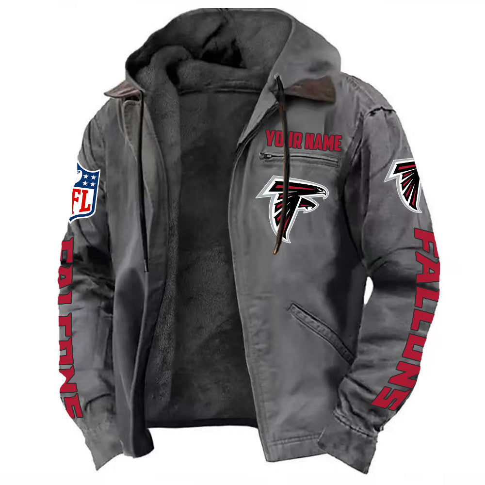 Atlanta Falcons DMJK0002 Hooded Cardigan Jacket