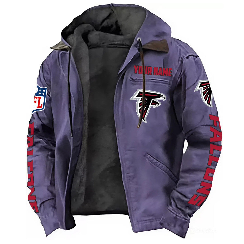 Atlanta Falcons DMJK0002 Hooded Cardigan Jacket