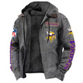 Minnesota Vikings DMJK0021 Hooded Cardigan Jacket