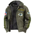 Green Bay Packers DMJK0012 Hooded Cardigan Jacket